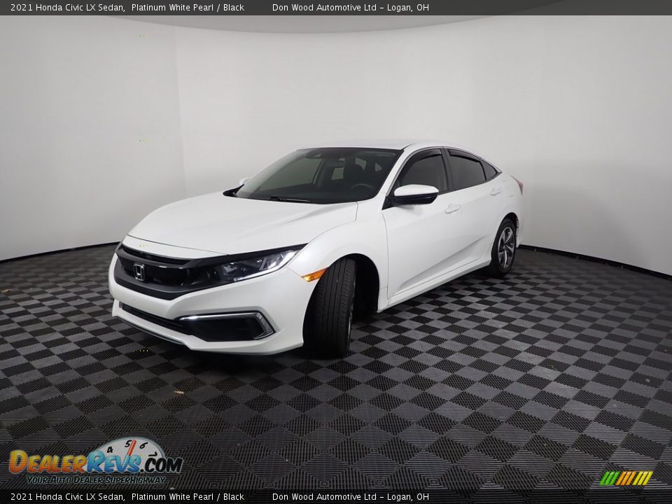 2021 Honda Civic LX Sedan Platinum White Pearl / Black Photo #5