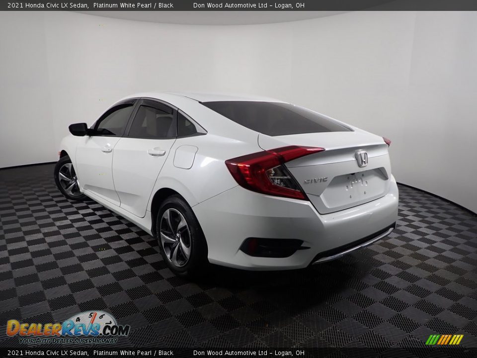 2021 Honda Civic LX Sedan Platinum White Pearl / Black Photo #6
