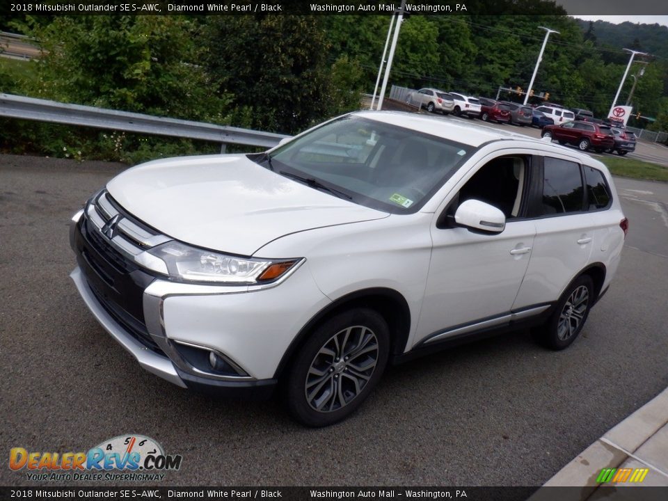 2018 Mitsubishi Outlander SE S-AWC Diamond White Pearl / Black Photo #10