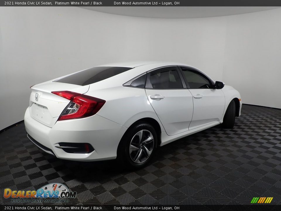 2021 Honda Civic LX Sedan Platinum White Pearl / Black Photo #10
