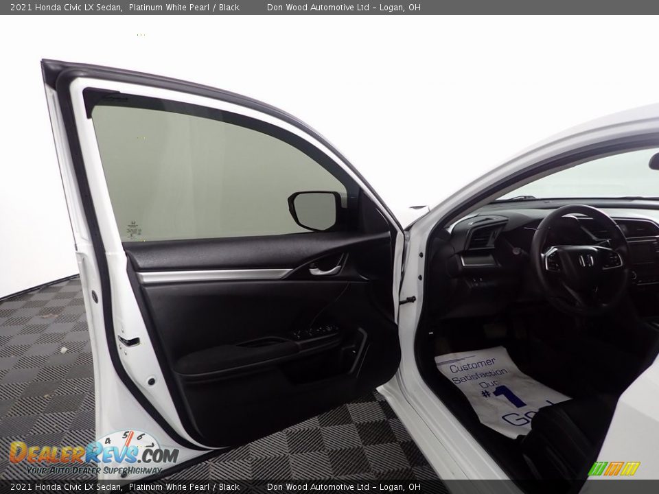 2021 Honda Civic LX Sedan Platinum White Pearl / Black Photo #11