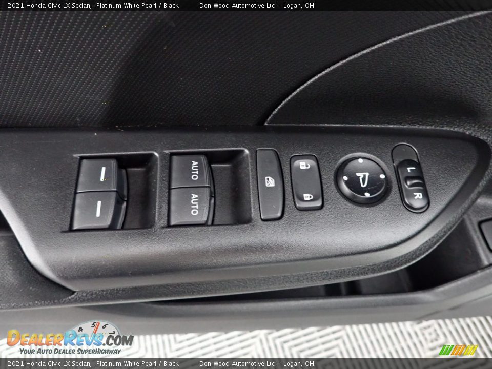 2021 Honda Civic LX Sedan Platinum White Pearl / Black Photo #12