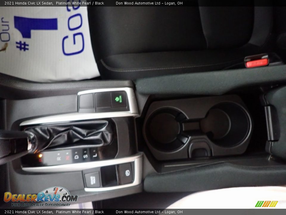 2021 Honda Civic LX Sedan Platinum White Pearl / Black Photo #18