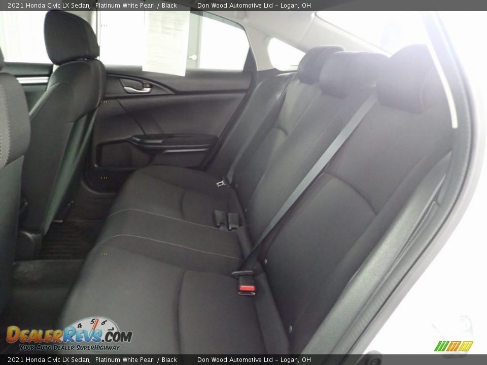 2021 Honda Civic LX Sedan Platinum White Pearl / Black Photo #21