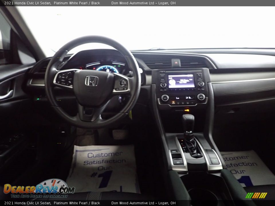 2021 Honda Civic LX Sedan Platinum White Pearl / Black Photo #22