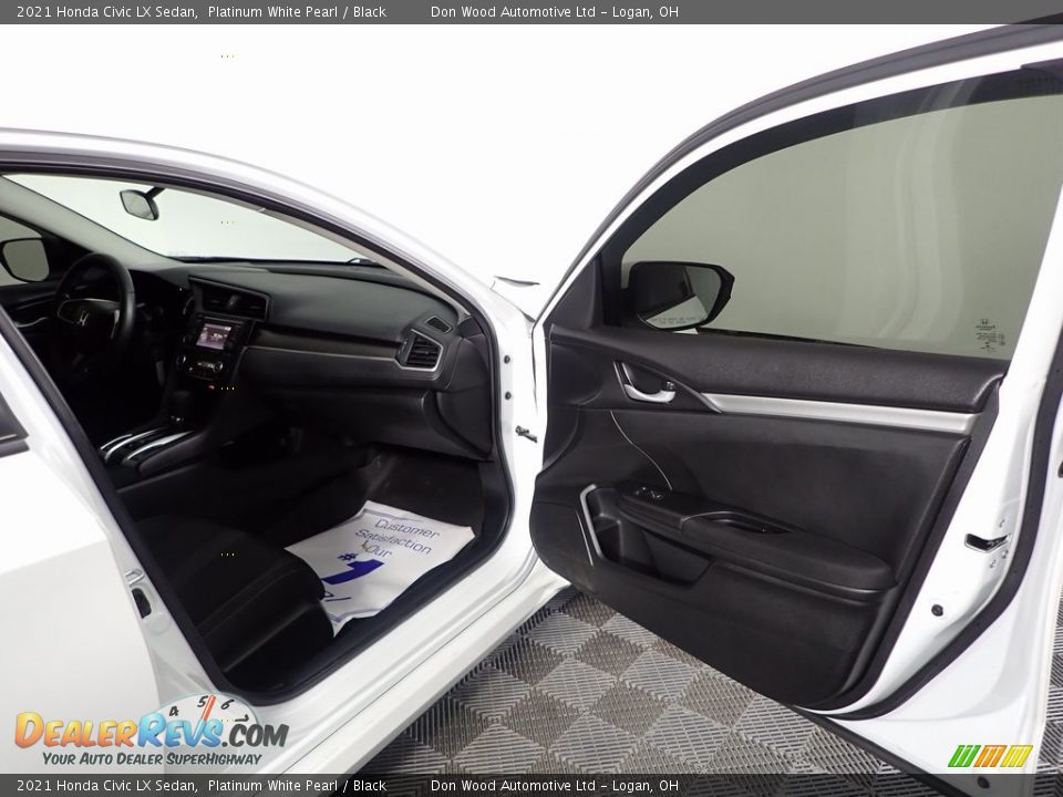 2021 Honda Civic LX Sedan Platinum White Pearl / Black Photo #23