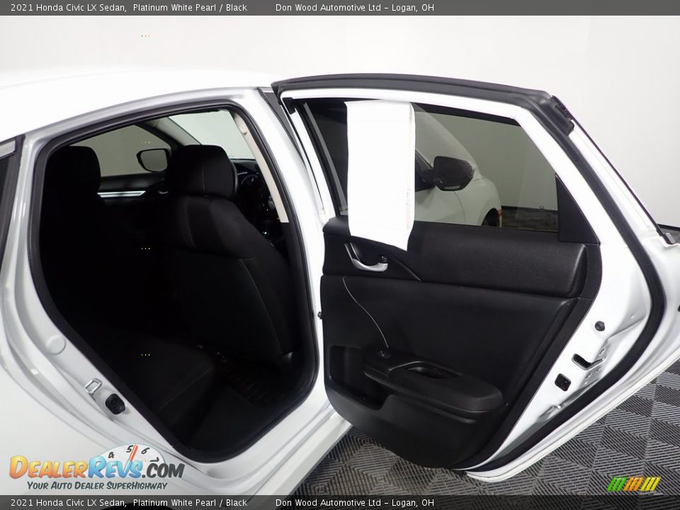 2021 Honda Civic LX Sedan Platinum White Pearl / Black Photo #25