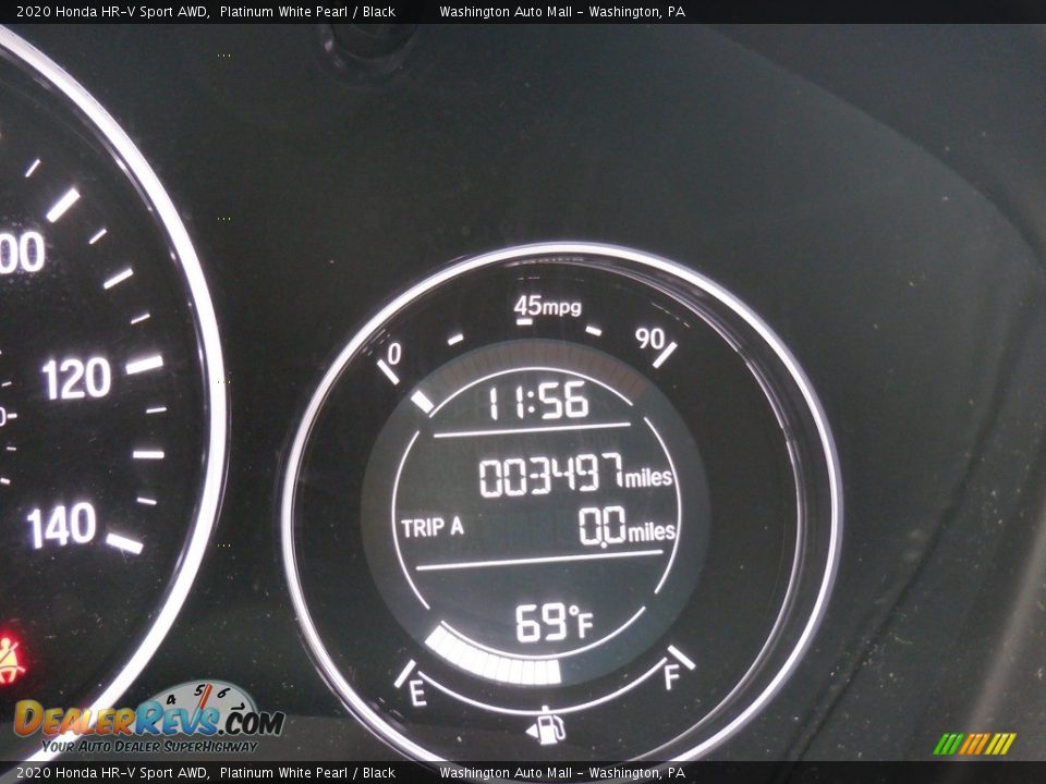 2020 Honda HR-V Sport AWD Platinum White Pearl / Black Photo #29