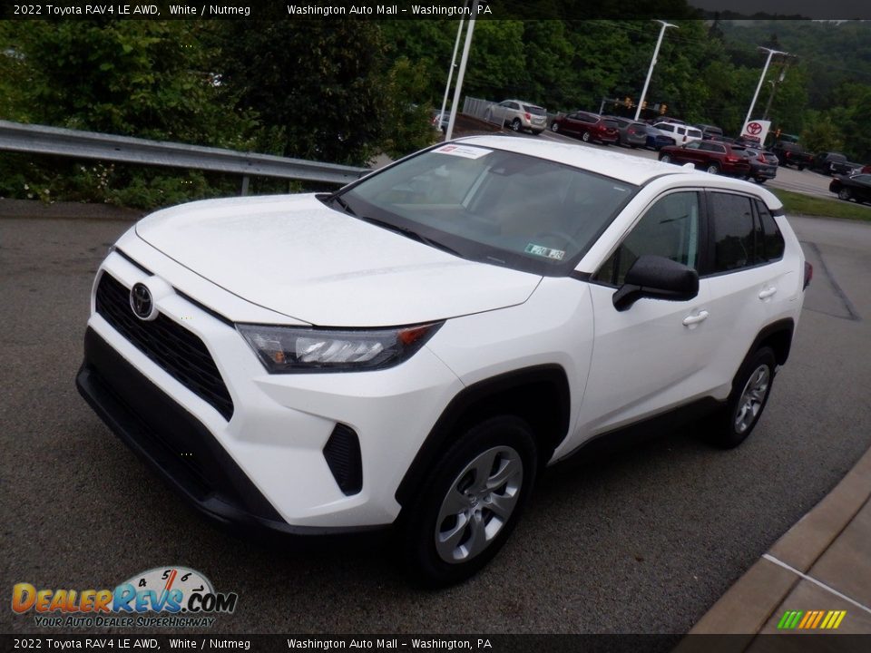 2022 Toyota RAV4 LE AWD White / Nutmeg Photo #12