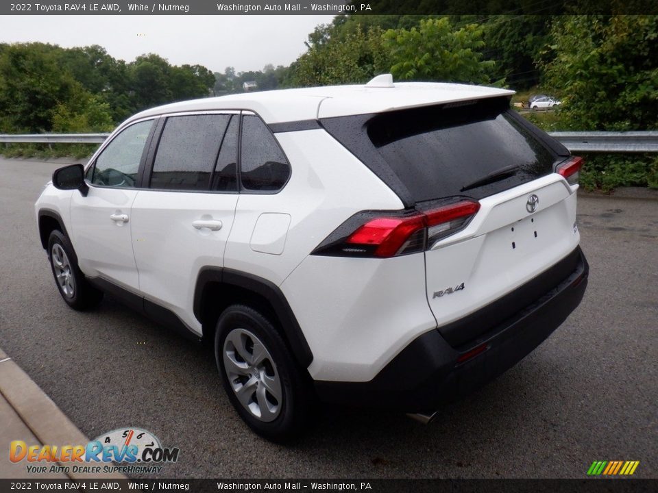 2022 Toyota RAV4 LE AWD White / Nutmeg Photo #14