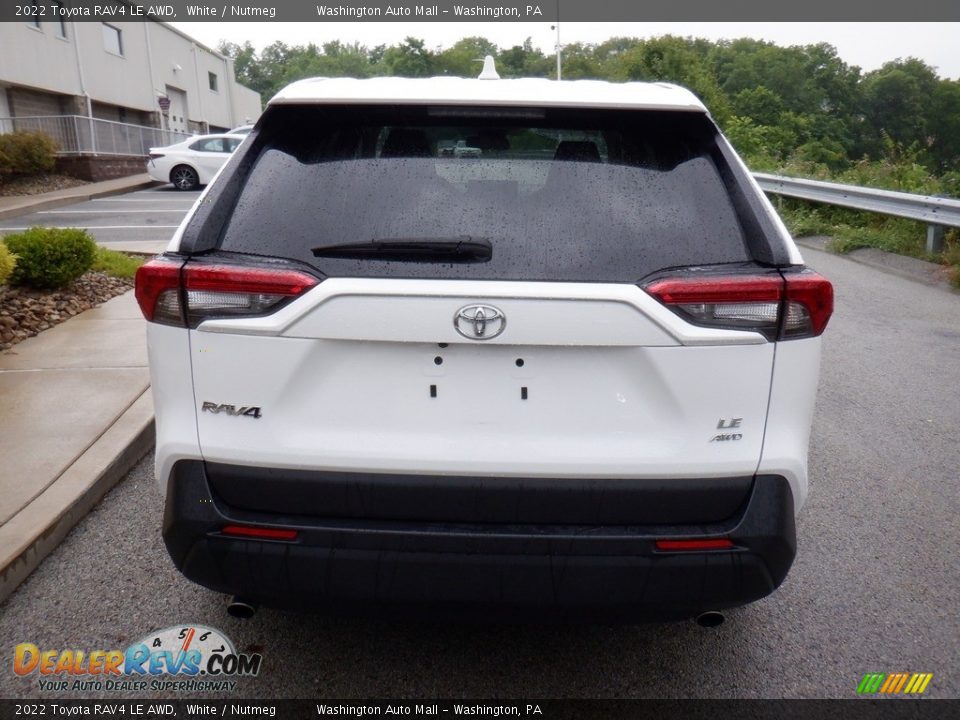 2022 Toyota RAV4 LE AWD White / Nutmeg Photo #15