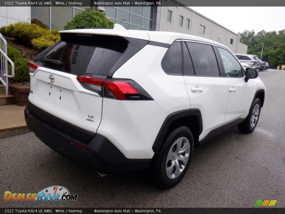 2022 Toyota RAV4 LE AWD White / Nutmeg Photo #16