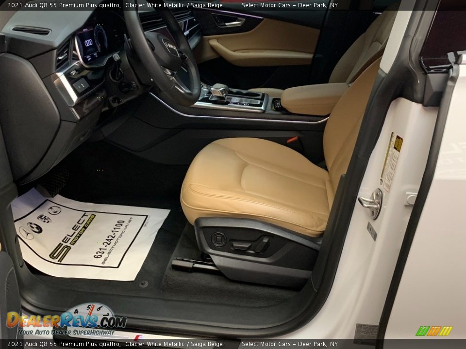 Front Seat of 2021 Audi Q8 55 Premium Plus quattro Photo #10