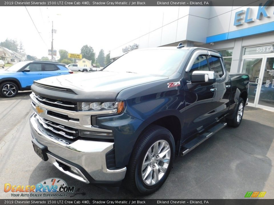 2019 Chevrolet Silverado 1500 LTZ Crew Cab 4WD Shadow Gray Metallic / Jet Black Photo #3