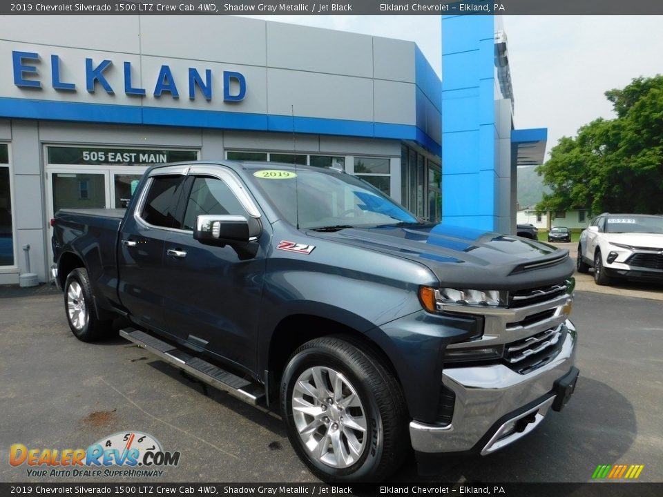 2019 Chevrolet Silverado 1500 LTZ Crew Cab 4WD Shadow Gray Metallic / Jet Black Photo #6