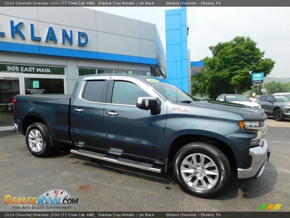 2019 Chevrolet Silverado 1500 LTZ Crew Cab 4WD Shadow Gray Metallic / Jet Black Photo #7