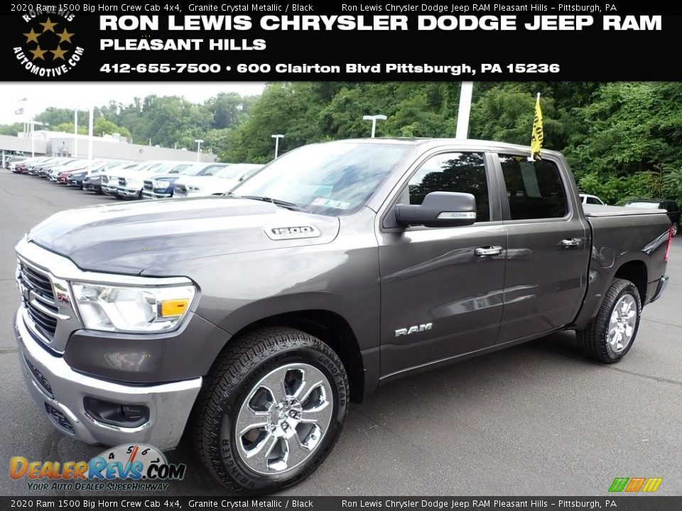 2020 Ram 1500 Big Horn Crew Cab 4x4 Granite Crystal Metallic / Black Photo #1