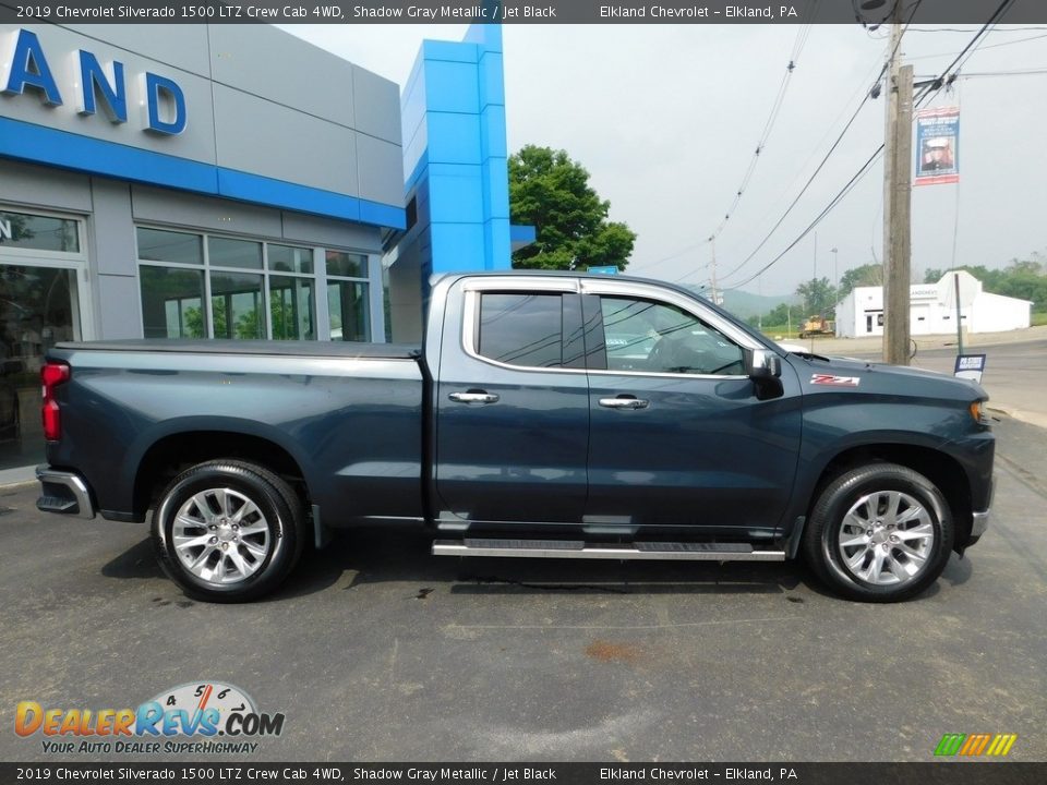 2019 Chevrolet Silverado 1500 LTZ Crew Cab 4WD Shadow Gray Metallic / Jet Black Photo #9