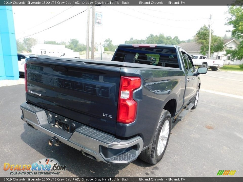 2019 Chevrolet Silverado 1500 LTZ Crew Cab 4WD Shadow Gray Metallic / Jet Black Photo #11