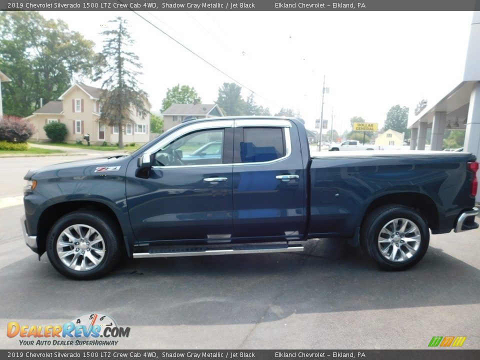 2019 Chevrolet Silverado 1500 LTZ Crew Cab 4WD Shadow Gray Metallic / Jet Black Photo #14