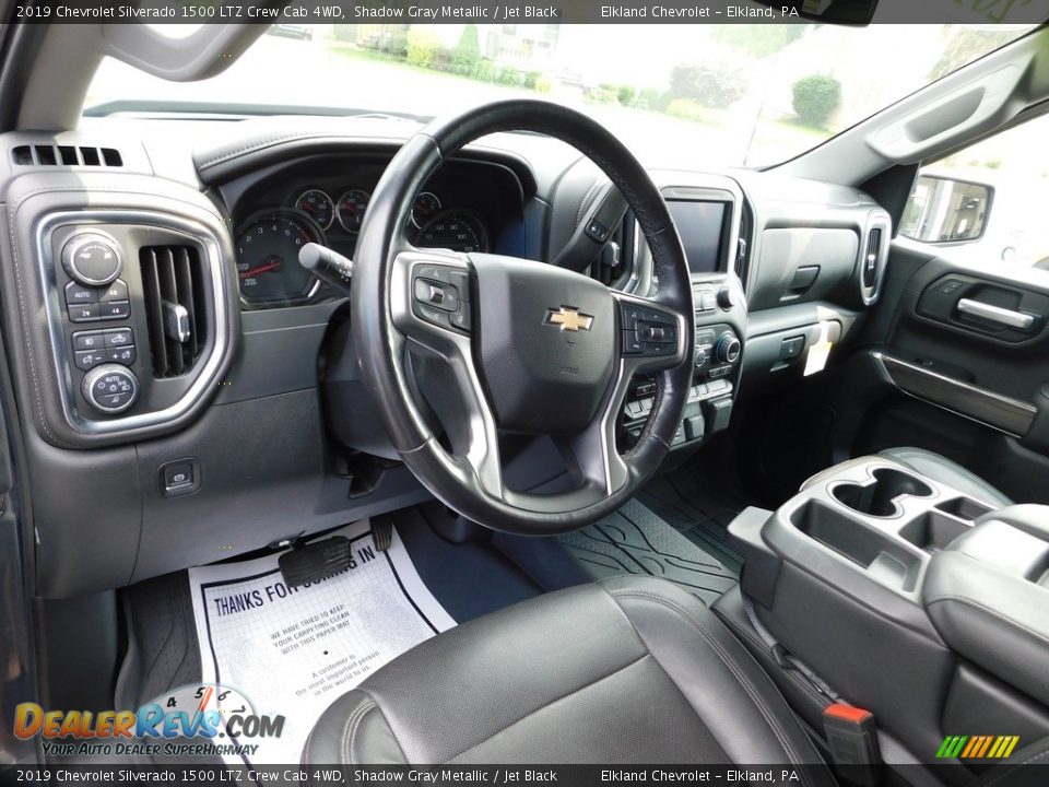 2019 Chevrolet Silverado 1500 LTZ Crew Cab 4WD Shadow Gray Metallic / Jet Black Photo #24