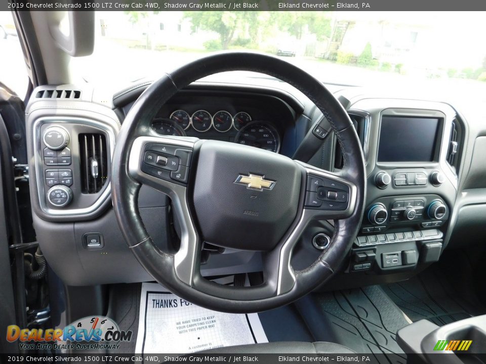 2019 Chevrolet Silverado 1500 LTZ Crew Cab 4WD Shadow Gray Metallic / Jet Black Photo #25