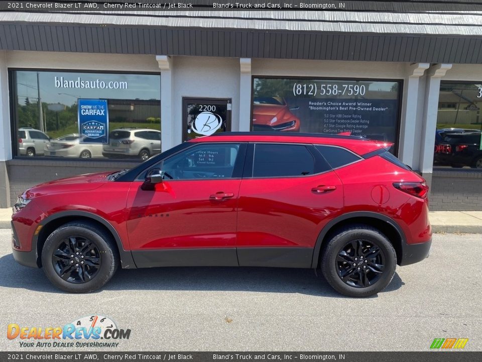 2021 Chevrolet Blazer LT AWD Cherry Red Tintcoat / Jet Black Photo #1
