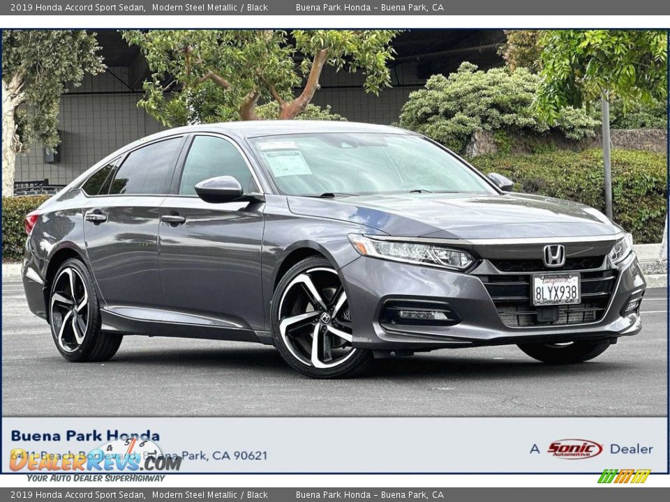 2019 Honda Accord Sport Sedan Modern Steel Metallic / Black Photo #1