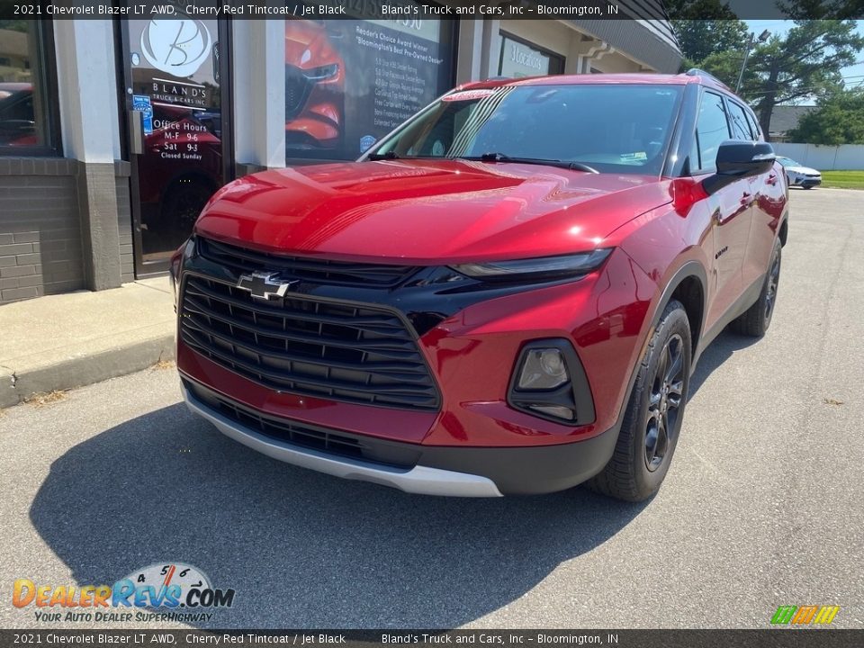 2021 Chevrolet Blazer LT AWD Cherry Red Tintcoat / Jet Black Photo #3