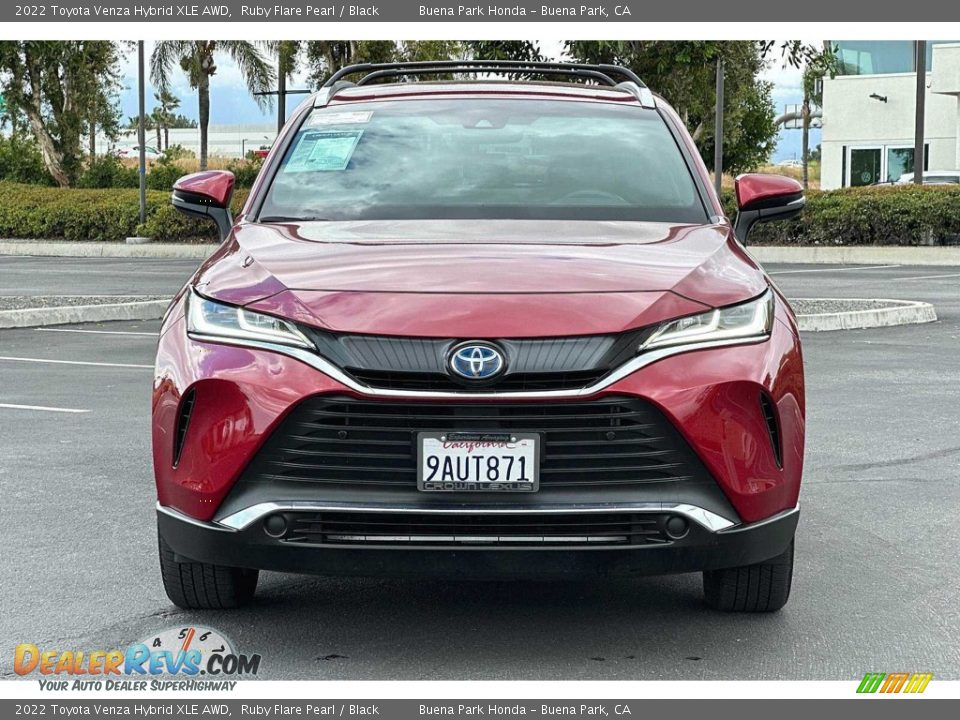 2022 Toyota Venza Hybrid XLE AWD Ruby Flare Pearl / Black Photo #9