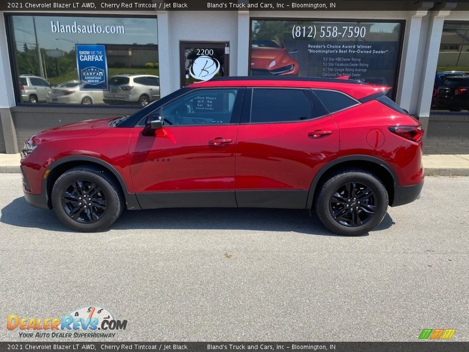 2021 Chevrolet Blazer LT AWD Cherry Red Tintcoat / Jet Black Photo #13