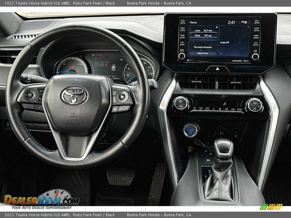 Dashboard of 2022 Toyota Venza Hybrid XLE AWD Photo #17