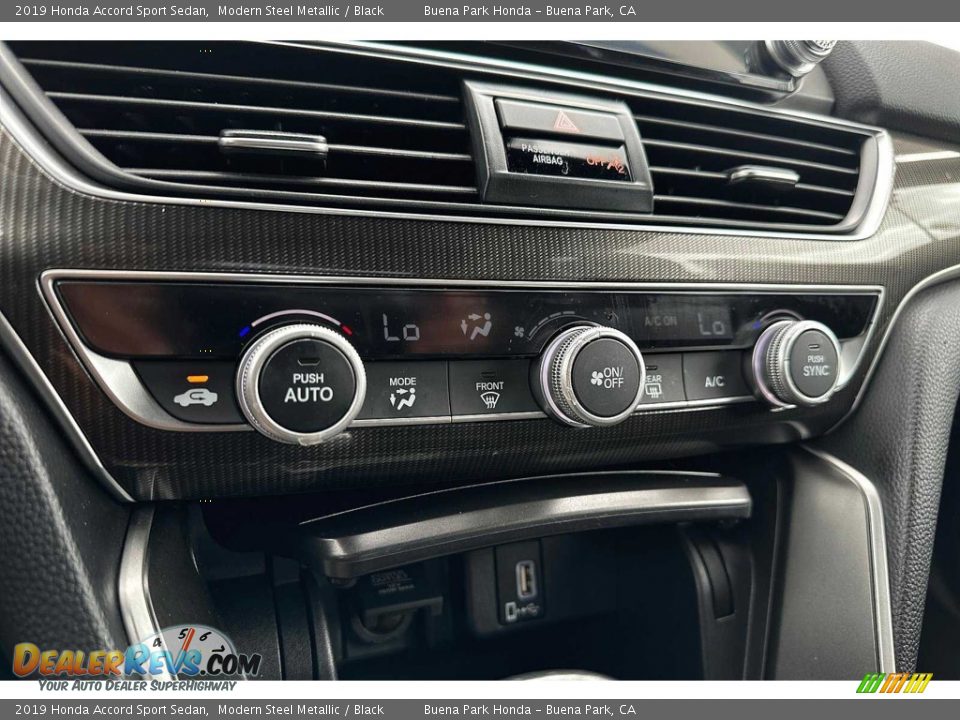 2019 Honda Accord Sport Sedan Modern Steel Metallic / Black Photo #23