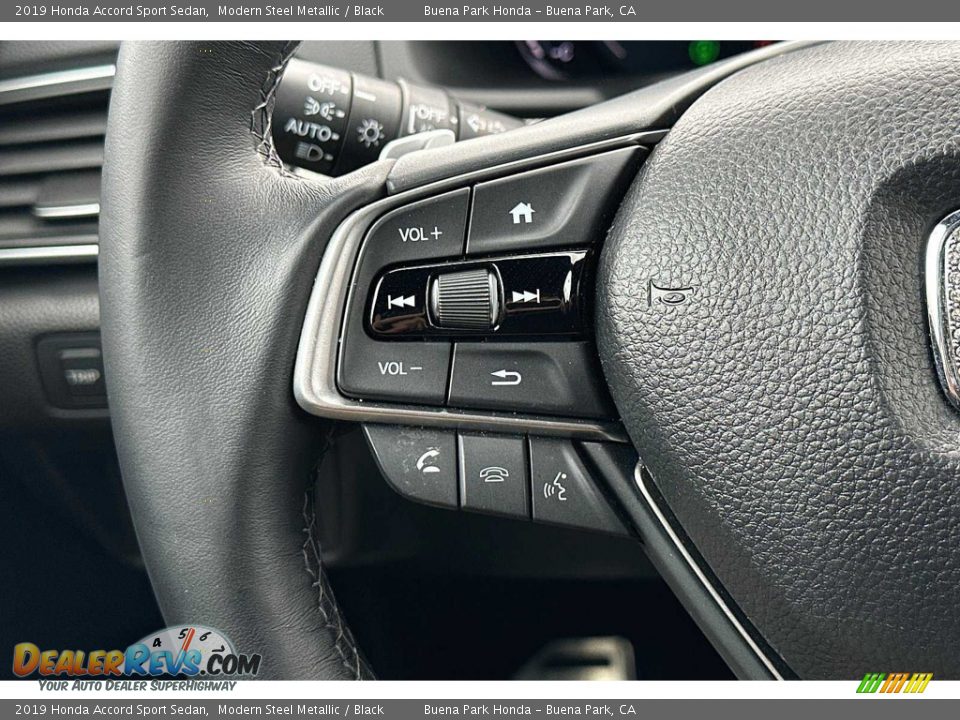 2019 Honda Accord Sport Sedan Modern Steel Metallic / Black Photo #27