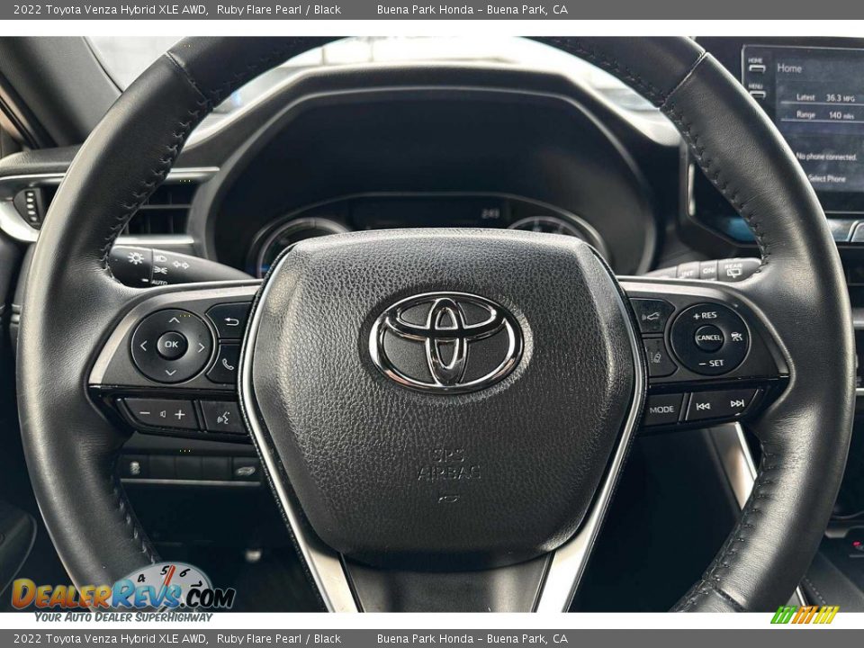 2022 Toyota Venza Hybrid XLE AWD Steering Wheel Photo #28