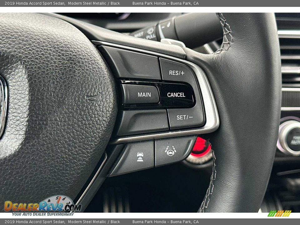 2019 Honda Accord Sport Sedan Modern Steel Metallic / Black Photo #28