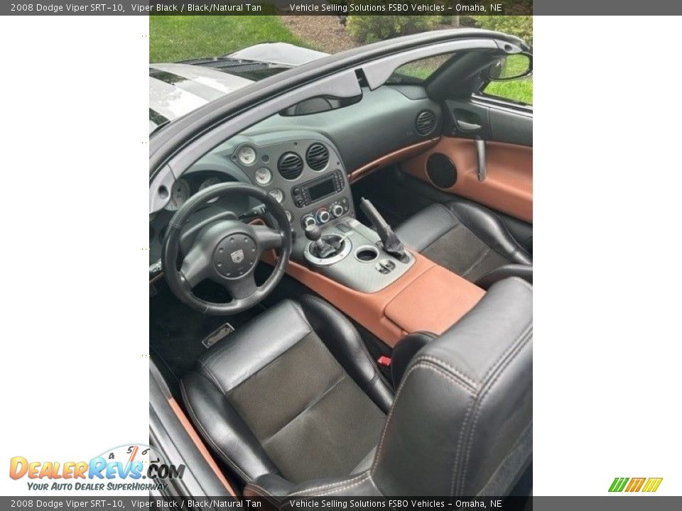 Black/Natural Tan Interior - 2008 Dodge Viper SRT-10 Photo #5