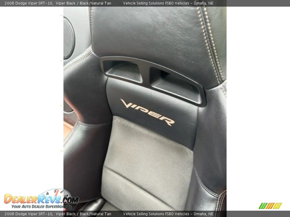 2008 Dodge Viper SRT-10 Viper Black / Black/Natural Tan Photo #6