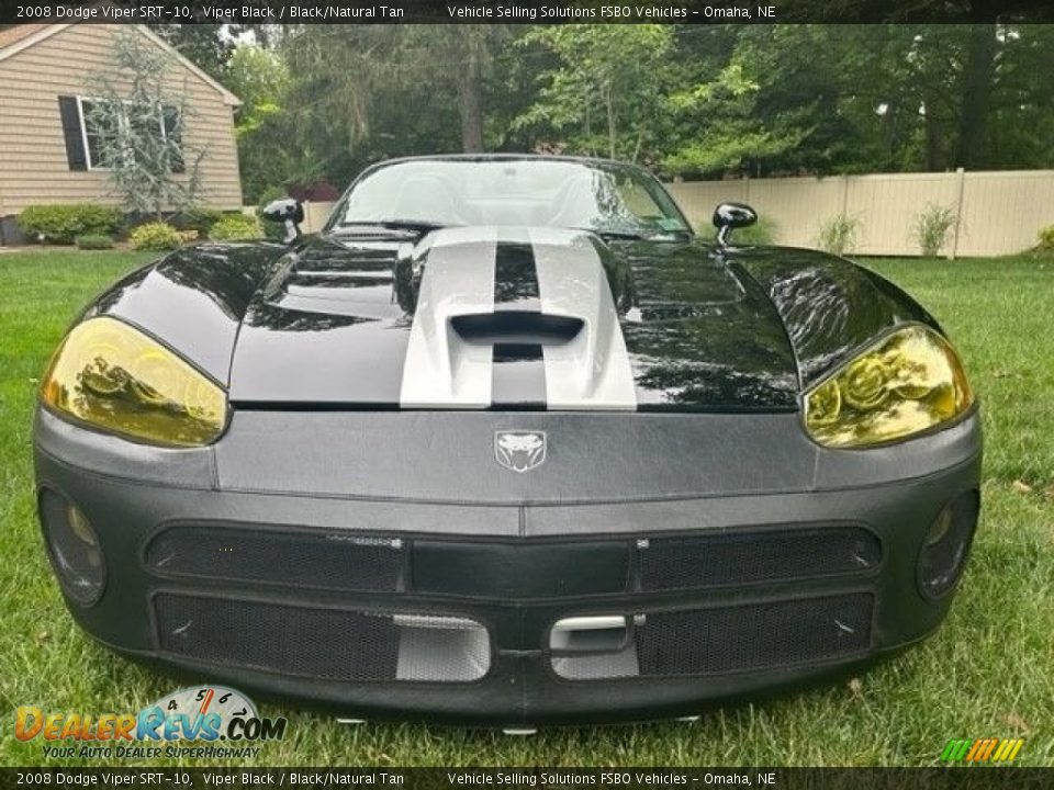 2008 Dodge Viper SRT-10 Viper Black / Black/Natural Tan Photo #9