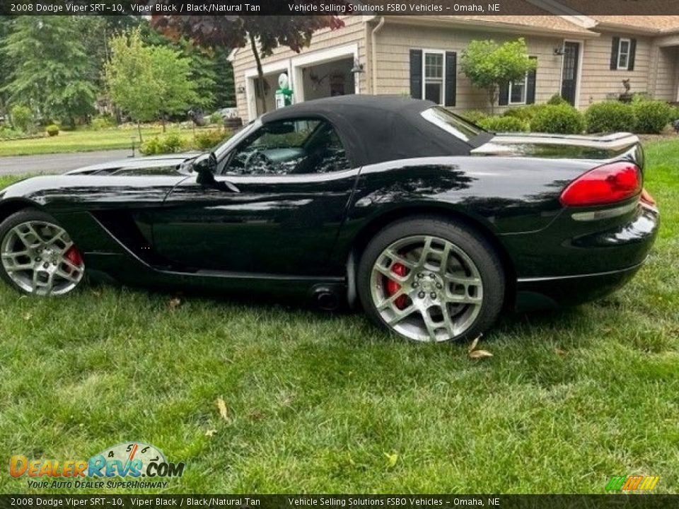 2008 Dodge Viper SRT-10 Viper Black / Black/Natural Tan Photo #10