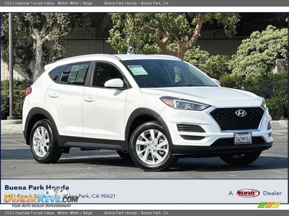 2021 Hyundai Tucson Value Winter White / Beige Photo #1