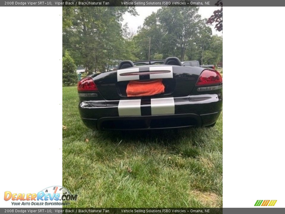 2008 Dodge Viper SRT-10 Viper Black / Black/Natural Tan Photo #11