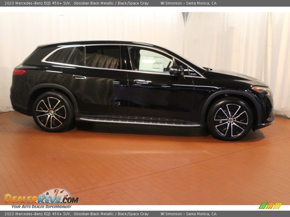 2023 Mercedes-Benz EQS 450+ SUV Obsidian Black Metallic / Black/Space Gray Photo #2