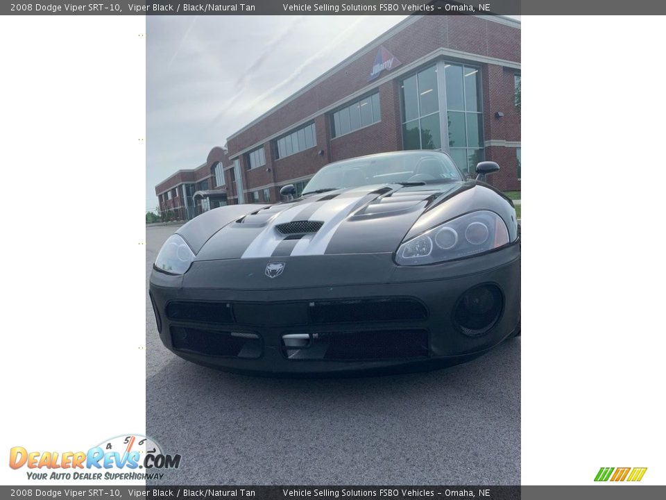 2008 Dodge Viper SRT-10 Viper Black / Black/Natural Tan Photo #13