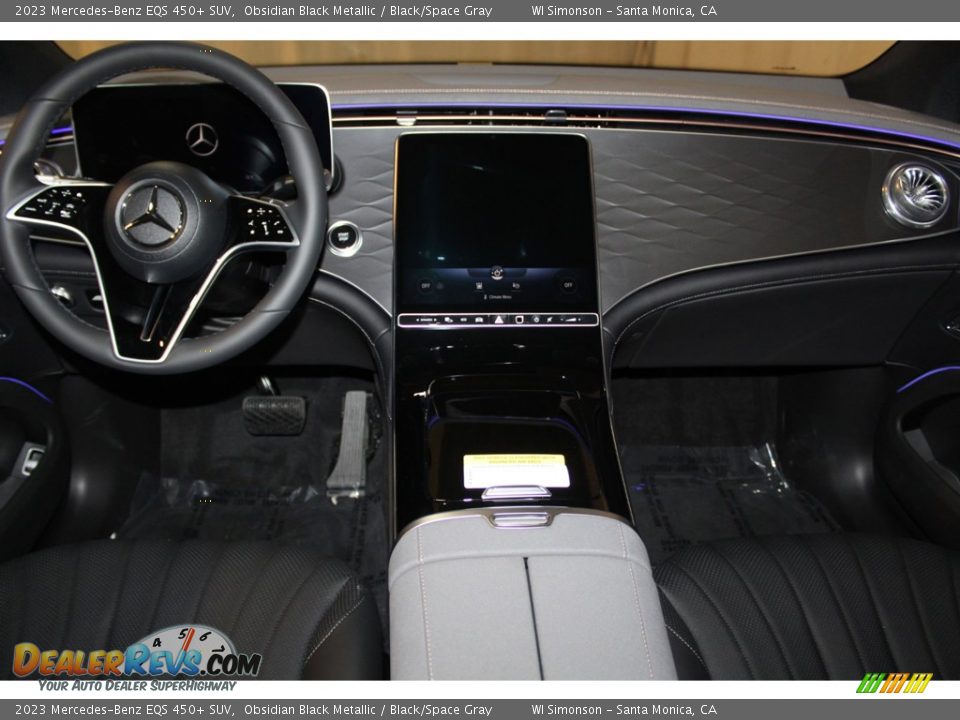 2023 Mercedes-Benz EQS 450+ SUV Obsidian Black Metallic / Black/Space Gray Photo #10