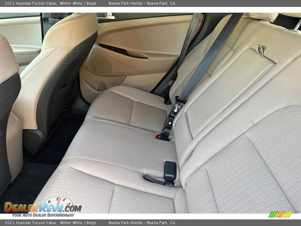 Rear Seat of 2021 Hyundai Tucson Value Photo #14