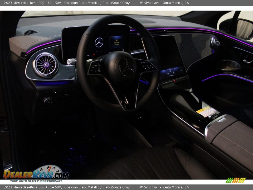 2023 Mercedes-Benz EQS 450+ SUV Obsidian Black Metallic / Black/Space Gray Photo #14