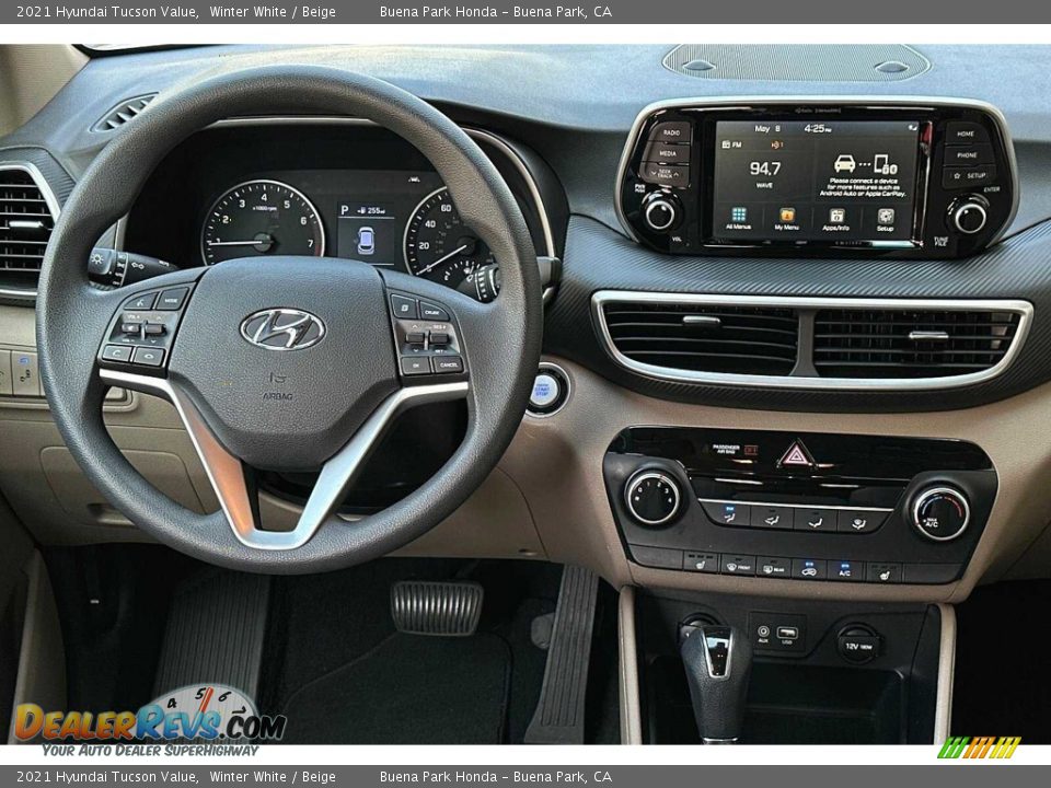 Dashboard of 2021 Hyundai Tucson Value Photo #16