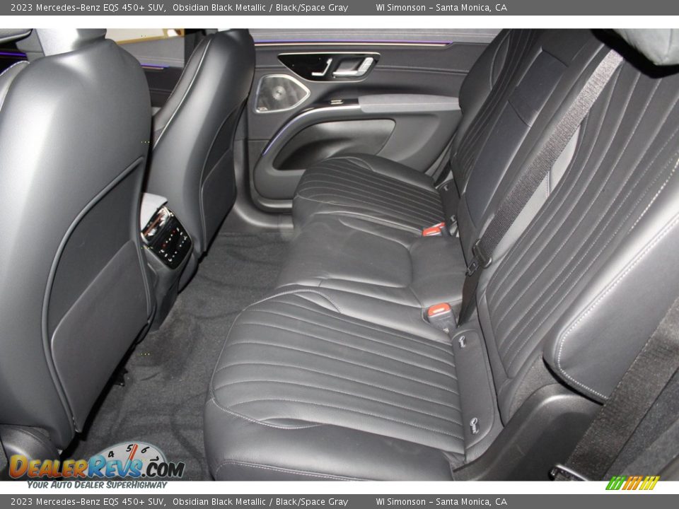 Rear Seat of 2023 Mercedes-Benz EQS 450+ SUV Photo #29