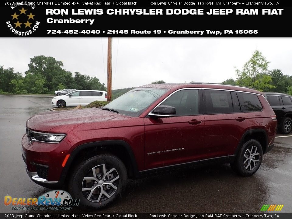 2023 Jeep Grand Cherokee L Limited 4x4 Velvet Red Pearl / Global Black Photo #1